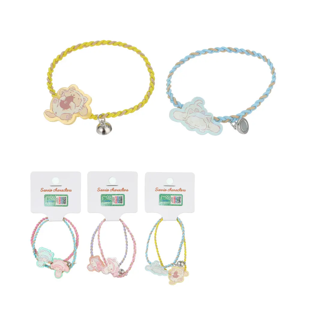 Sanrio Characters Interesting Peekaboo Series Braided Hair Tie (2 Pcs) 1