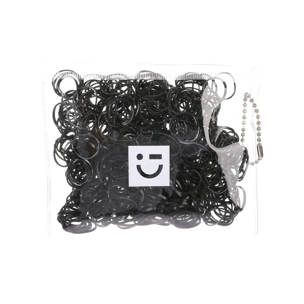 Disposable & Durable Small Rubber Bands (Black, 500Pcs) 1