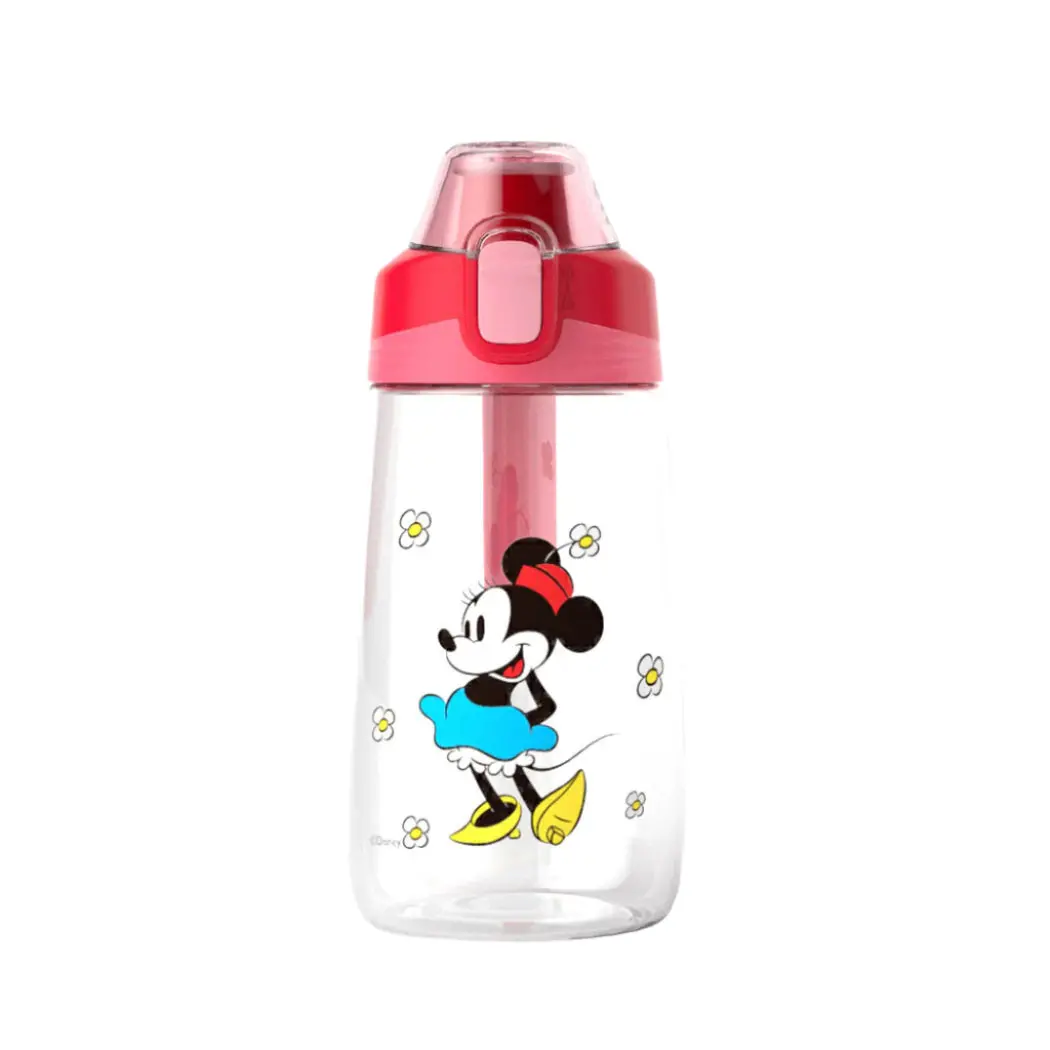 Disney Mickey Mouse Collection Tritan Bottle With Silicone Handle (500Ml) (Minnie) 1