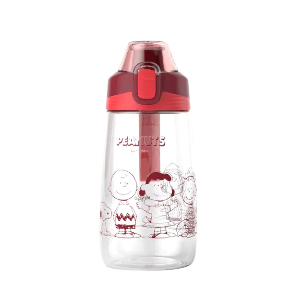 Snoopy Collection Tritan Bottle With Silicone Handle (500Ml)(Red) 1