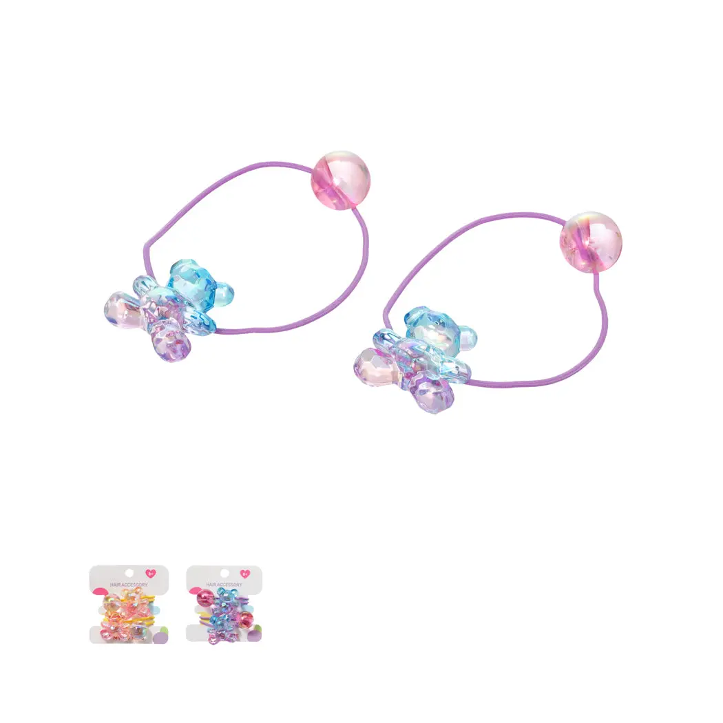 Transparent Little Bear Hair Ties (2 Pcs) 1