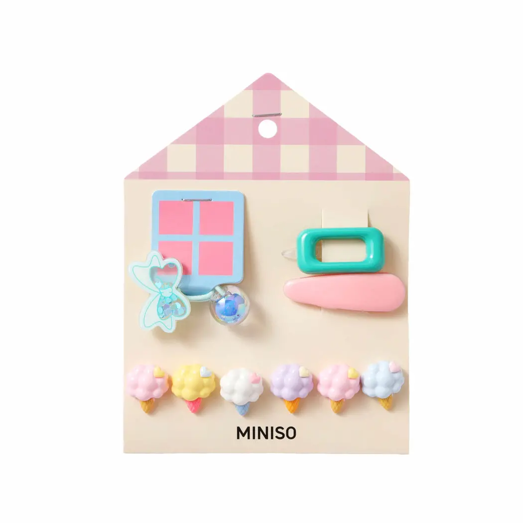 Ice Cream Butterfly Kids' Hair Accessories Set (9 Pcs) 1