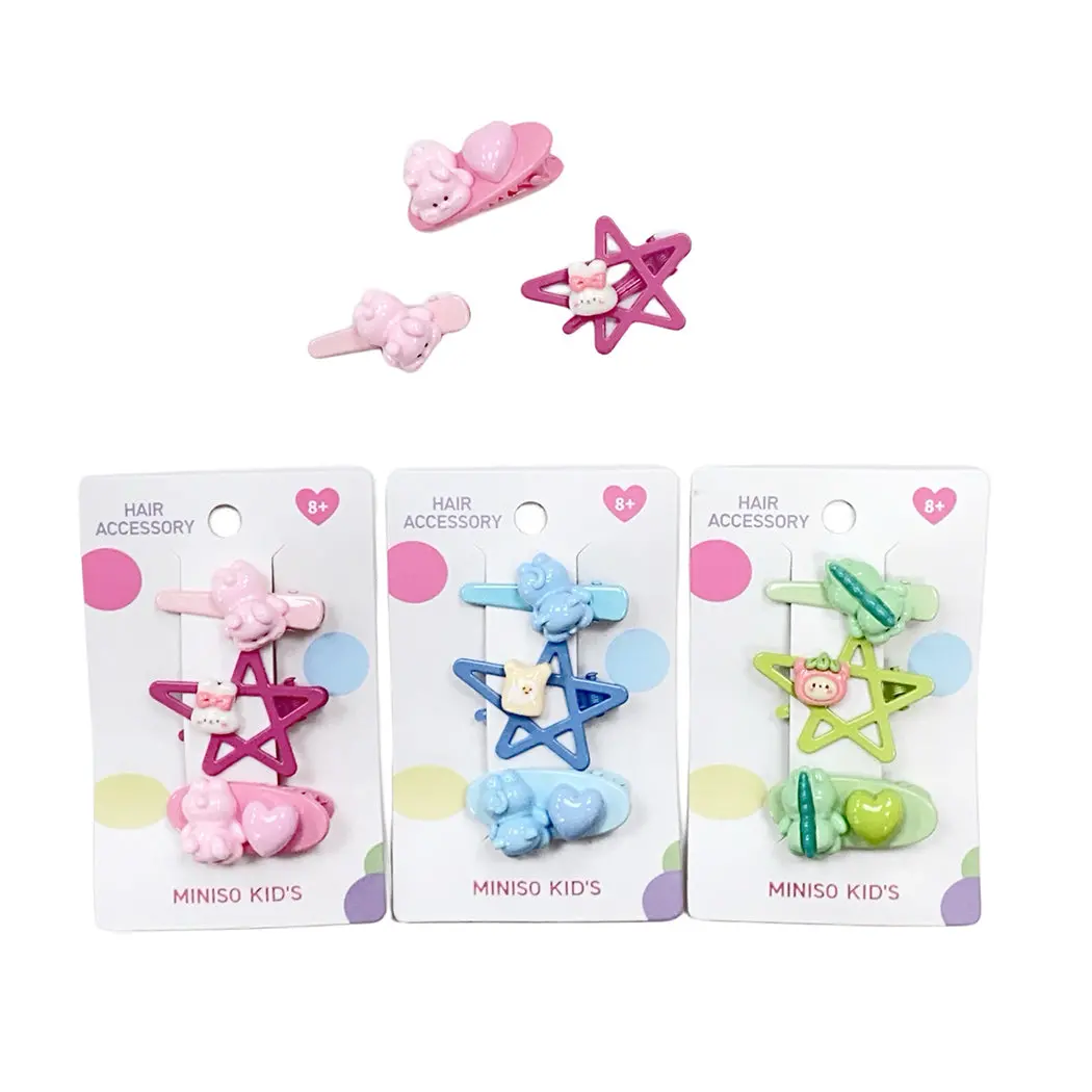 Star Animal Hair Clips (3 Pcs) 1
