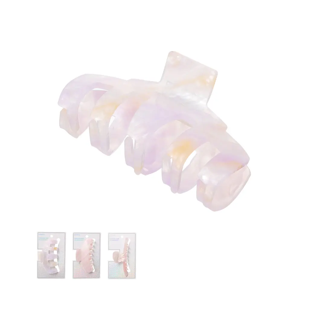 Pink Garden Colored Hair Claw Clip 1
