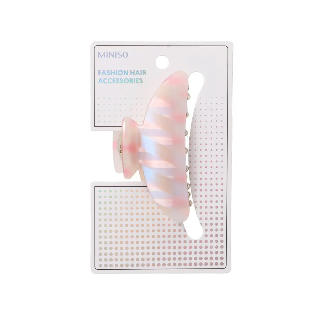 Pink Garden Patterned Hair Claw Clip 1