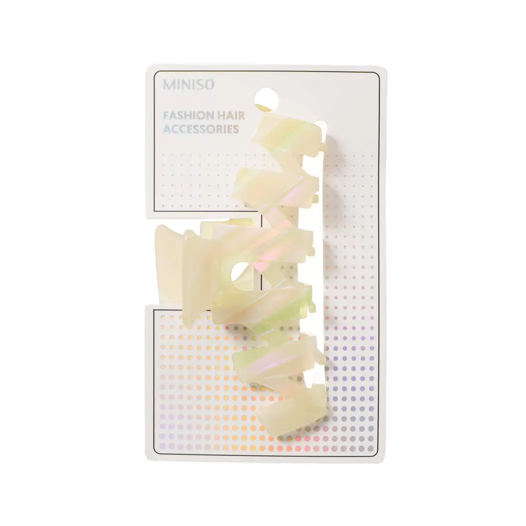 Colored Square Hair Claw Clip 1