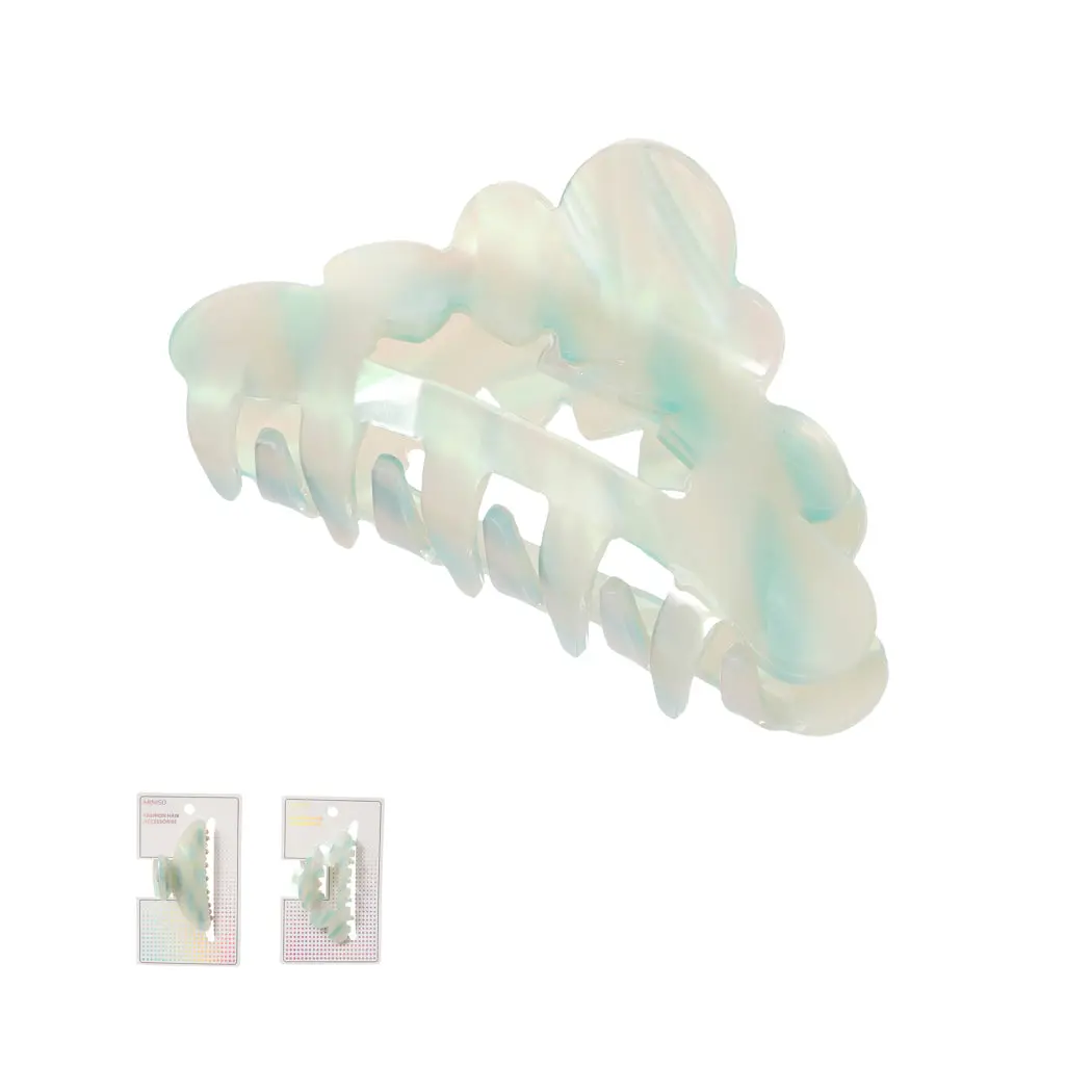Patterned Colored Hair Claw Clip 1