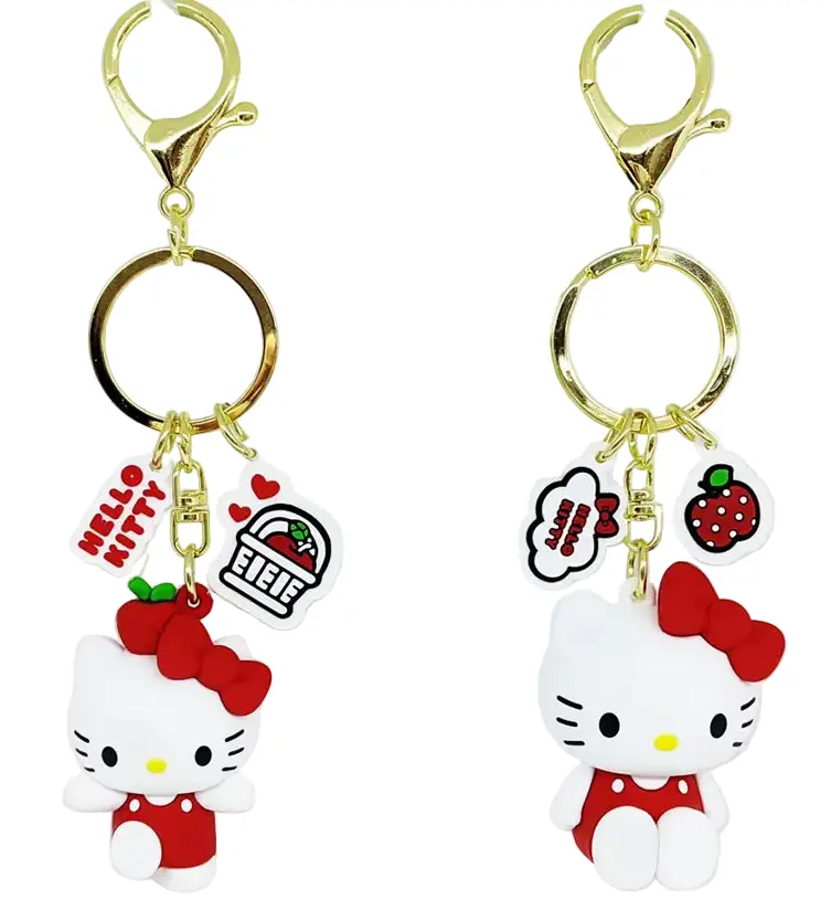 Hello Kitty Apple Collection Pvc Keychain 1