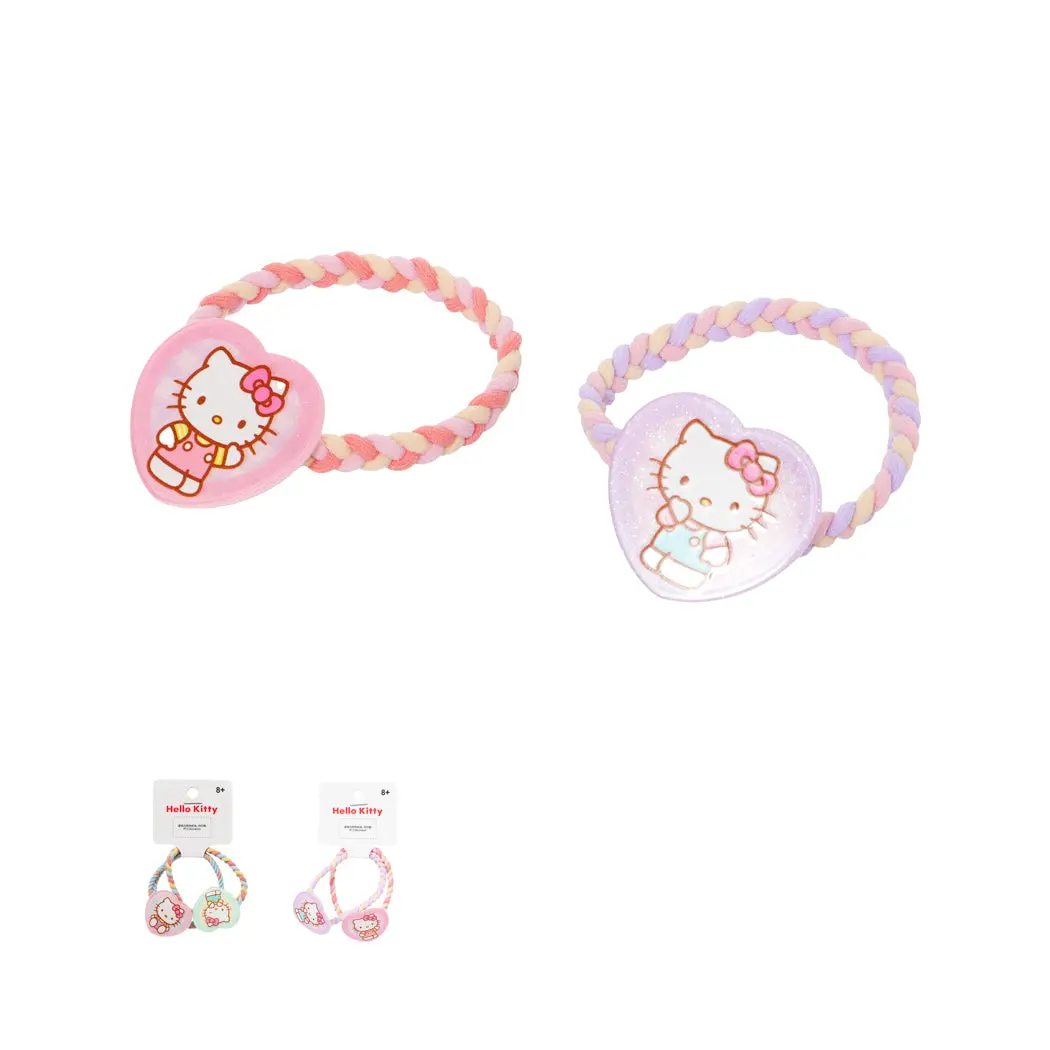 Hello Kitty Heart Hair Ties (2 Pcs) 1