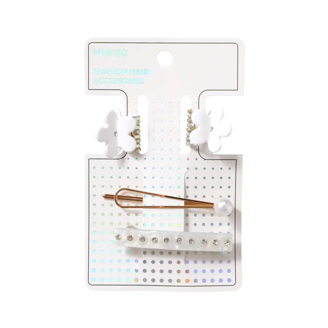 Flower Series Hair Clip & Claw Clips (4 Pcs) 1