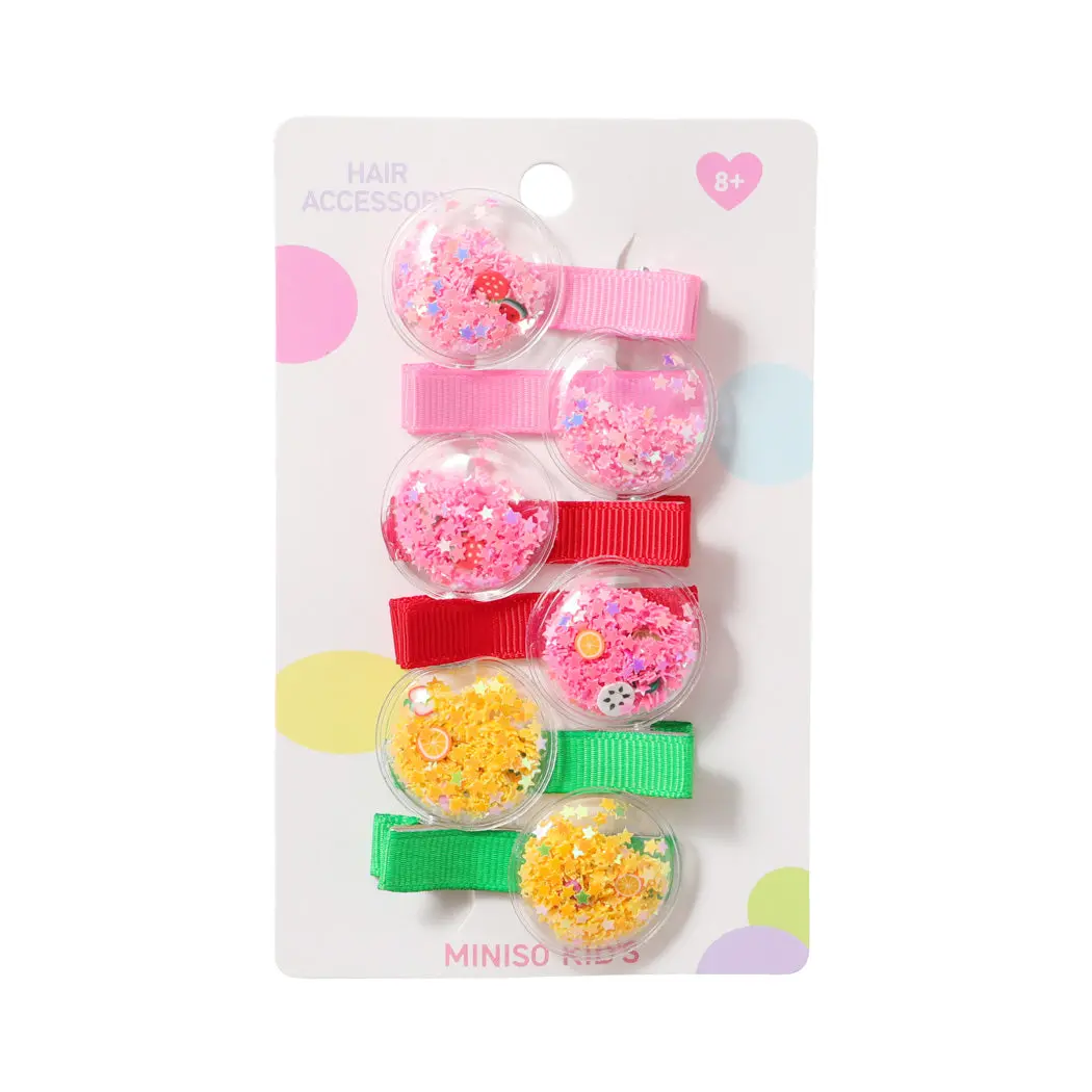 Fruit Party Shiny Hair Clips (6 Pcs) 1