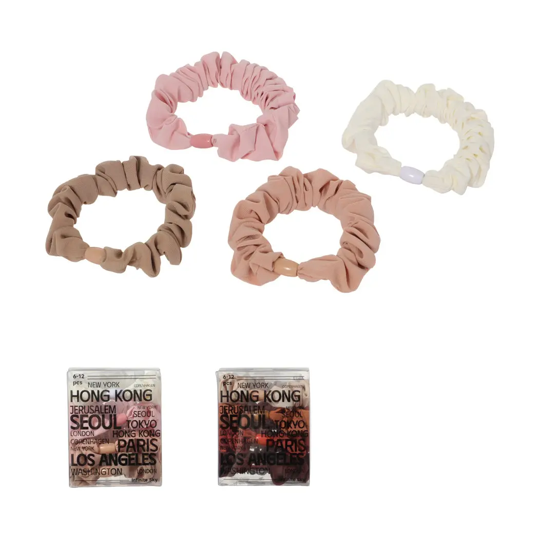 Brown Hair Ties In Box (4 Pcs) 1