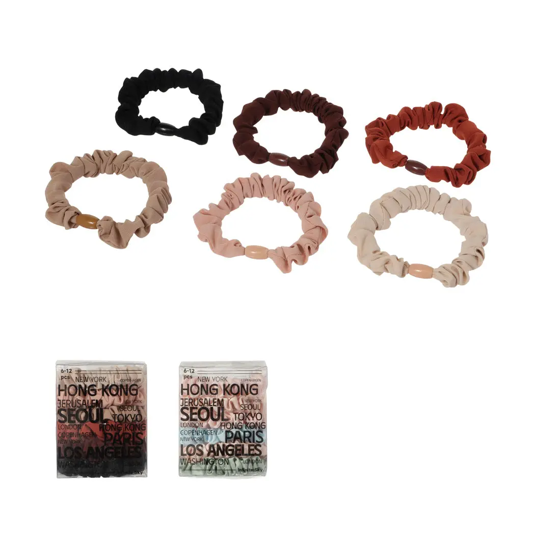 Elegant Hair Ties In Box (6 Pcs) 1
