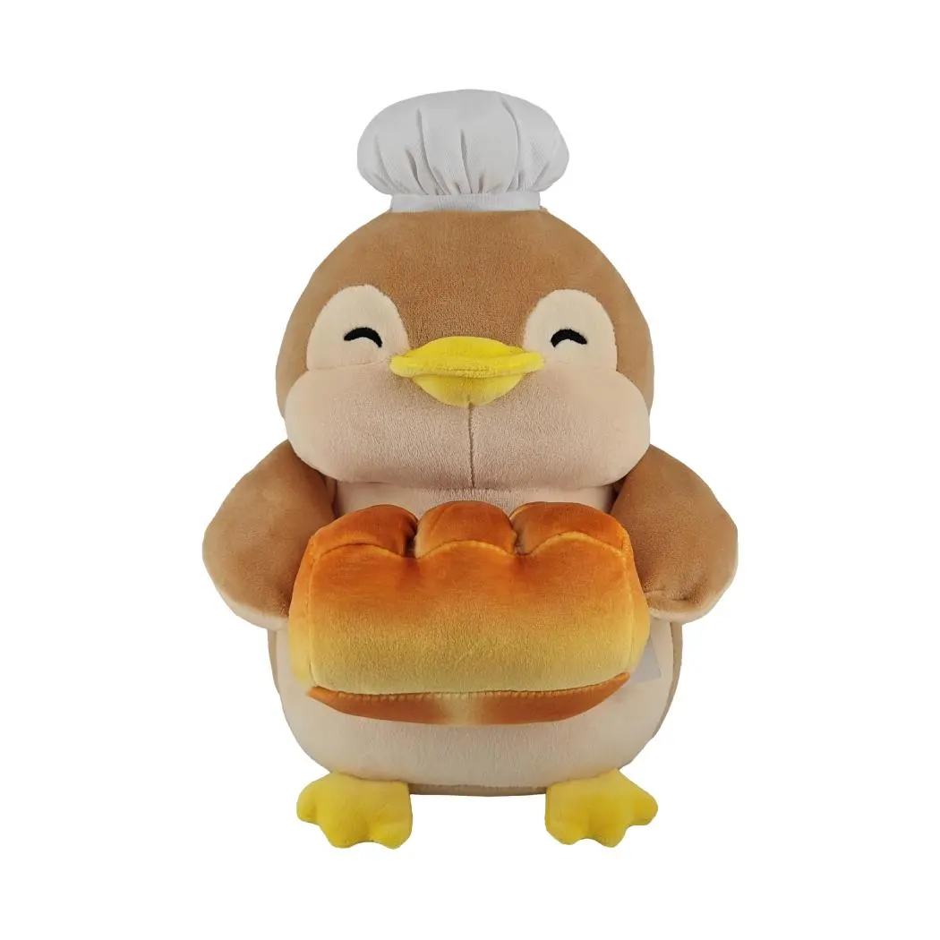 Happy Baking Series 10In. Penguin Plush Toy(Holding Bread) 1