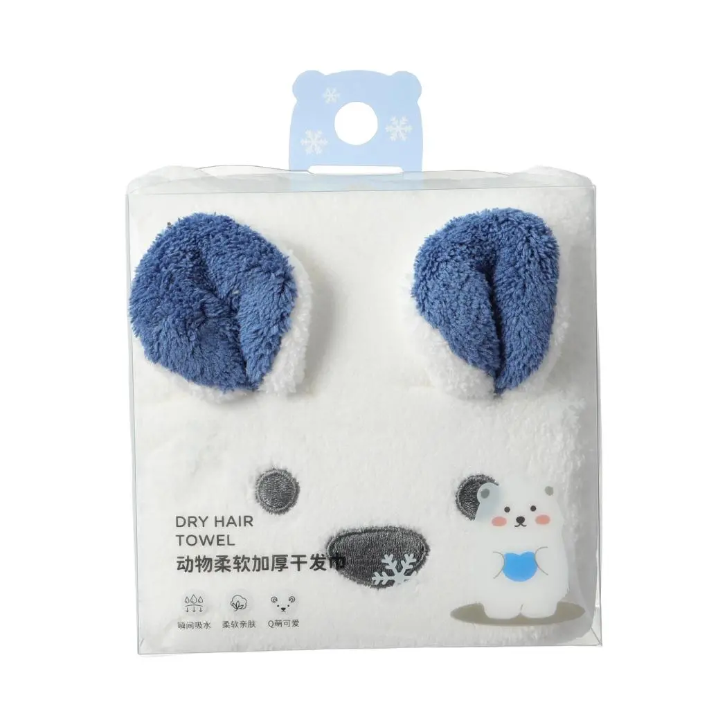 Animal Series Thicker Hair Towel(Polar Bear) 1