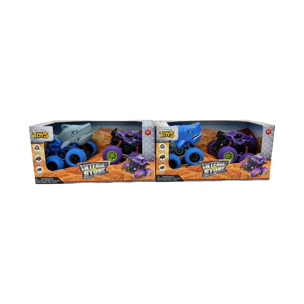 Interia Stunt Car (2 Pcs) (2 Assorted Models)(Shark, Off-Road Vehicle) 1