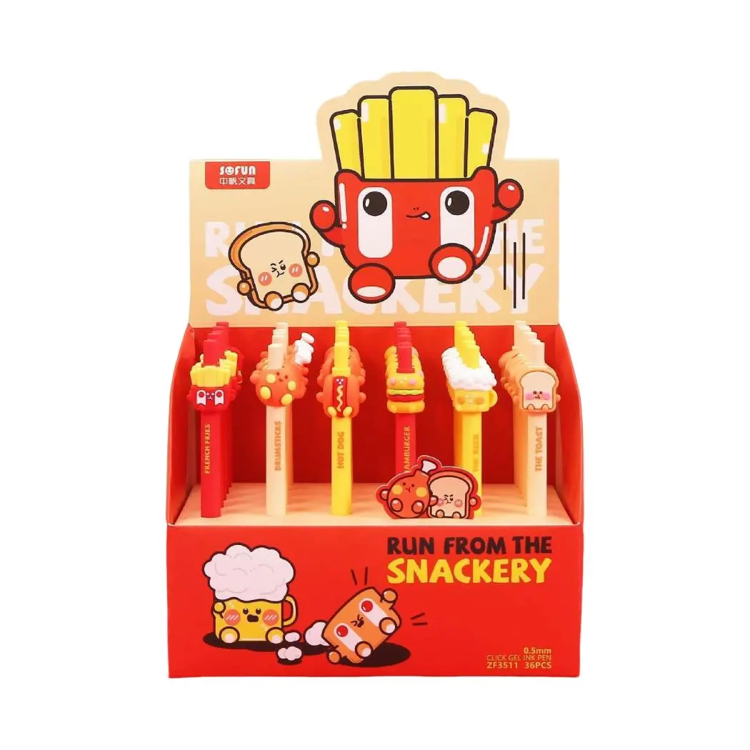 Happy Baking Series Fast Food Retractable Pen Pdq 1