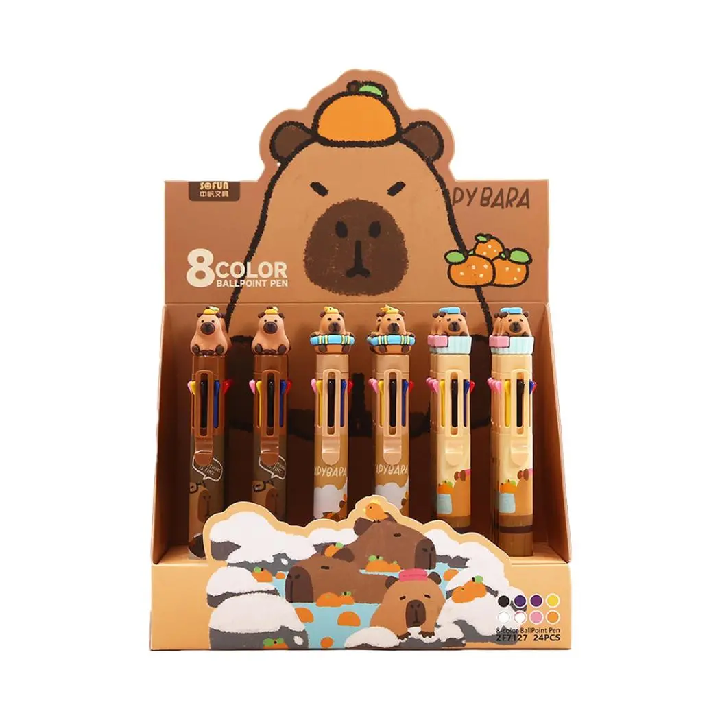 Happy Baking Series Mimi Bara 8-Color Ballpoint Pen Pdq 1