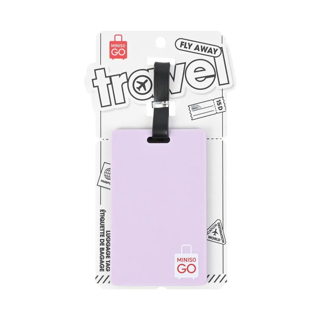 Miniso Go Series Luggage Tag(Purple) 1