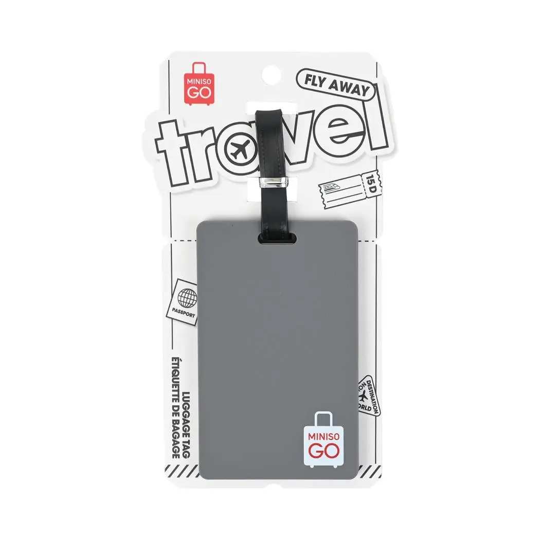Miniso Go Series Luggage Tag(Dark Gray) 1
