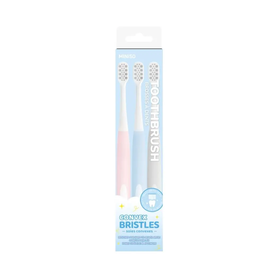 Convex Toothbrushes (3 Pcs) 1