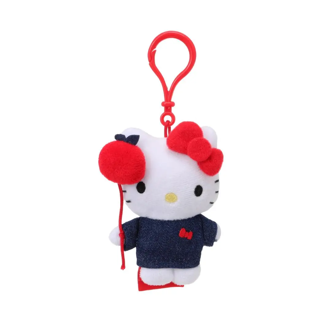 Hello Kitty Classic Collection Flat-Head Standing-Posture Plush Pendant (Apple Balloon) 1