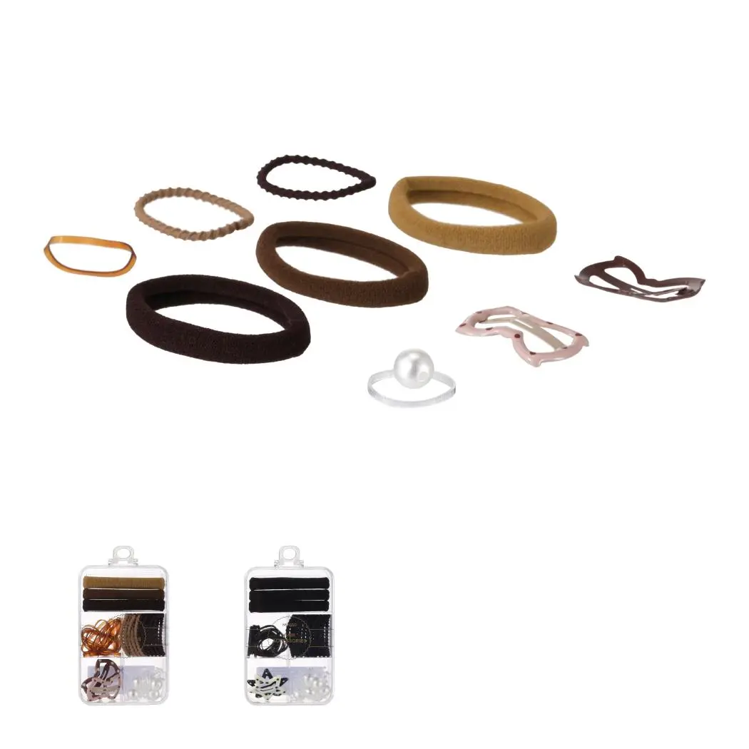 Basic Series Hair Clip & Rubber Band Set 1