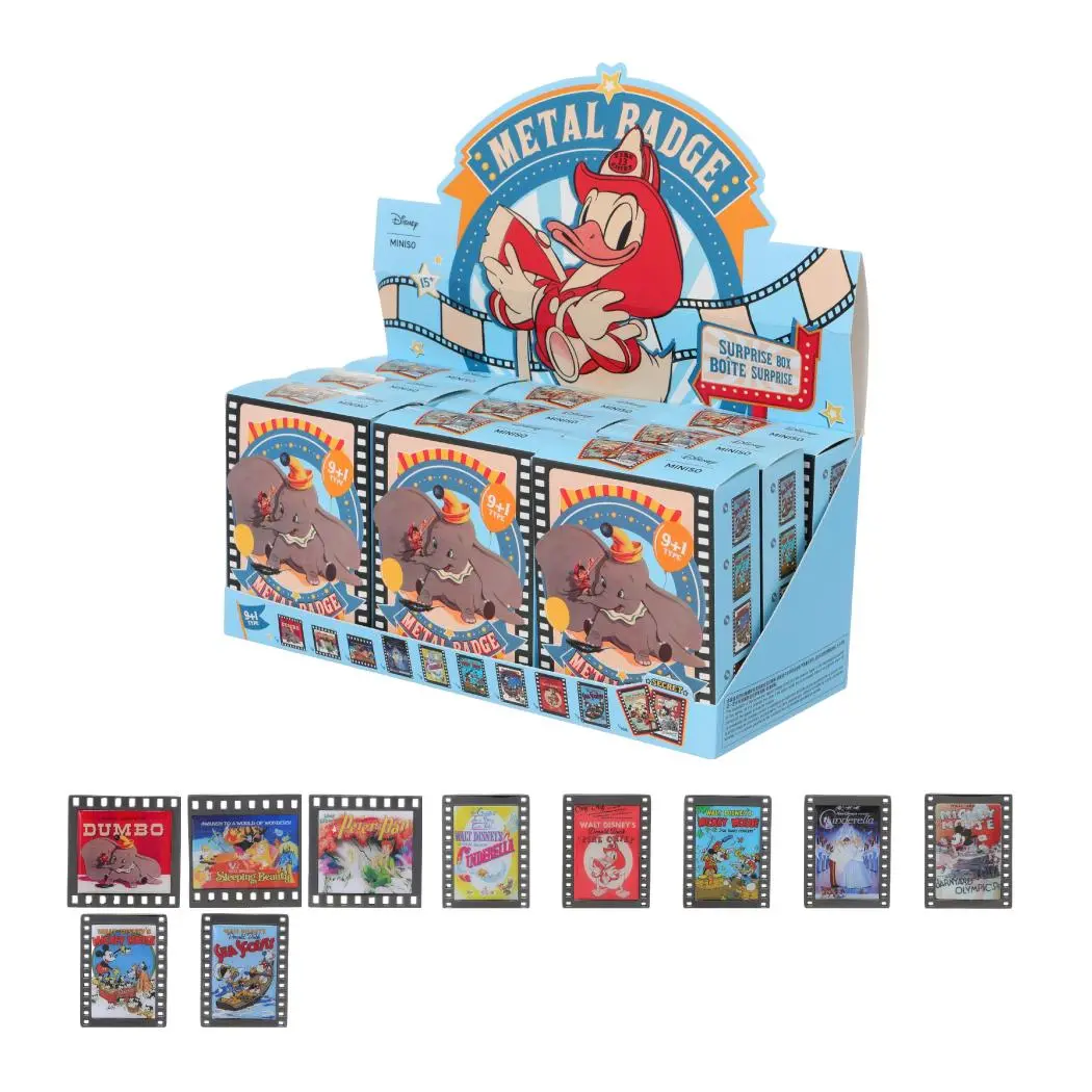 Disney Collection Retro Poster Metal Badge Surprise Box 1