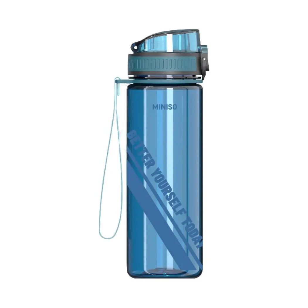 Sports Tritan Cup Series With Tea Filter And Strap Plastic Bottle 650Ml(Blue) 1