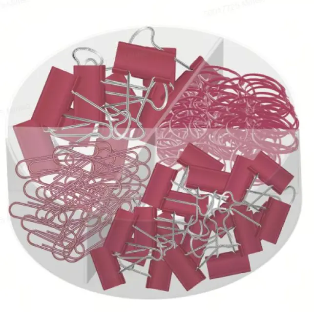 Minimalism Retro Collection Office Mini Stationery Set (Wine Red) 1