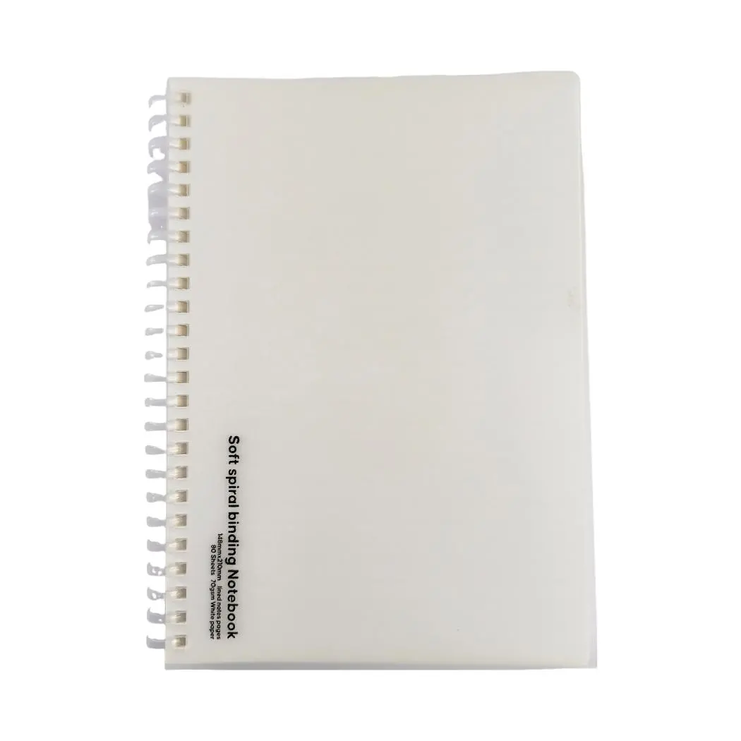 Transparent White Collection A5 Pp Soft Wire-Bound Book (80 Sheets) 1