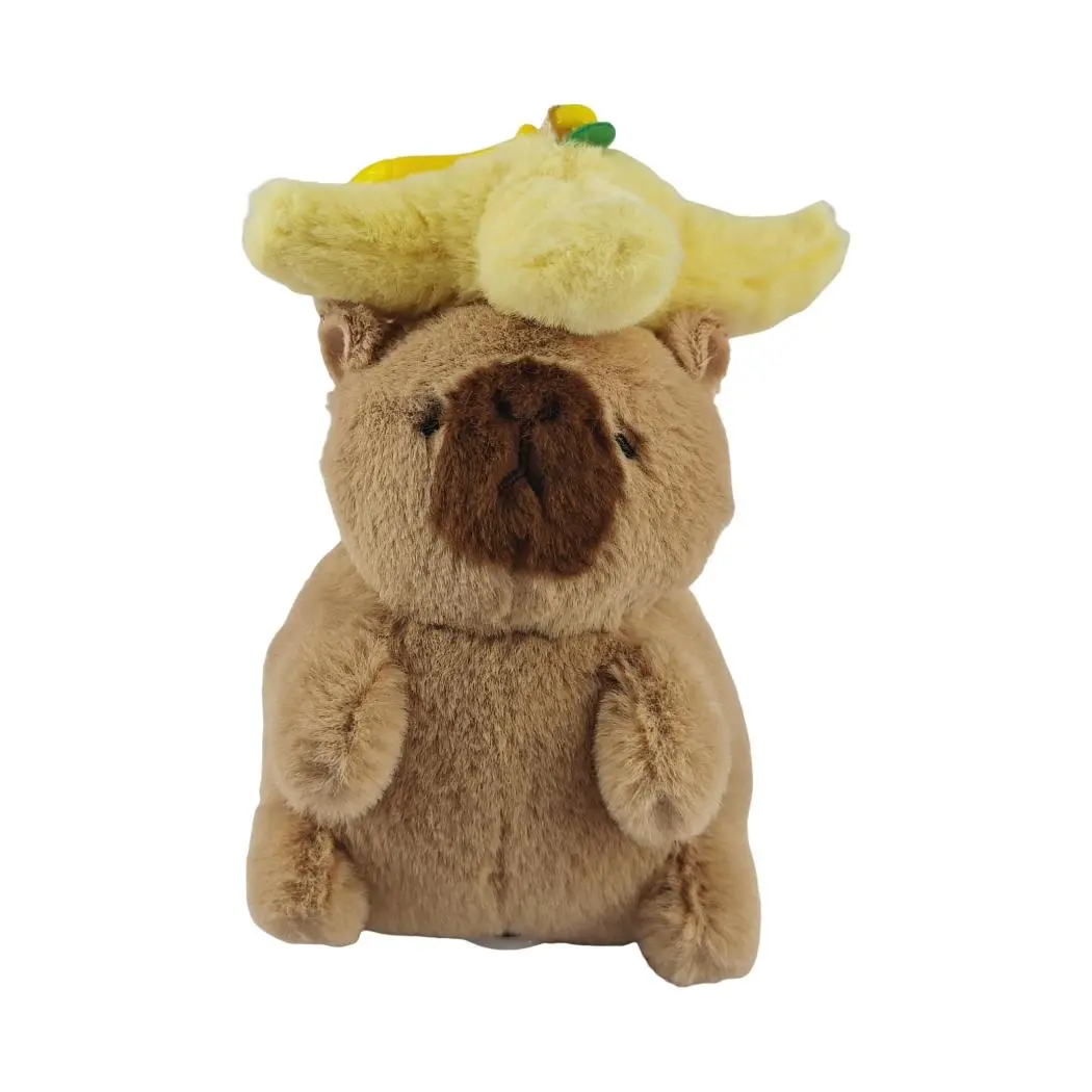 5In. String-Drawing Movable Mimi Bara Plush Pendant(Movable Tail, Banana Peel Hat) 1
