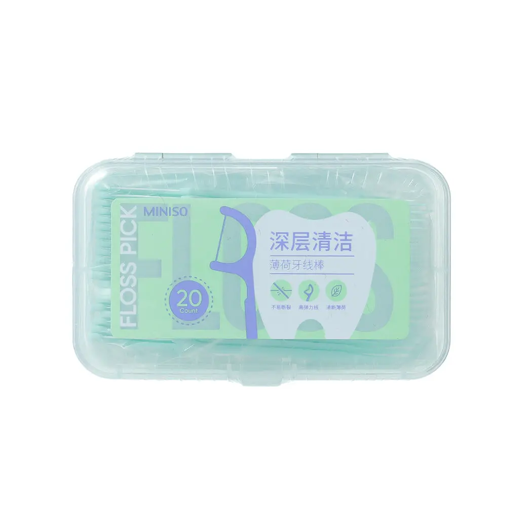 Deep Clean Mint Dental Flossers (3 Packs） 1