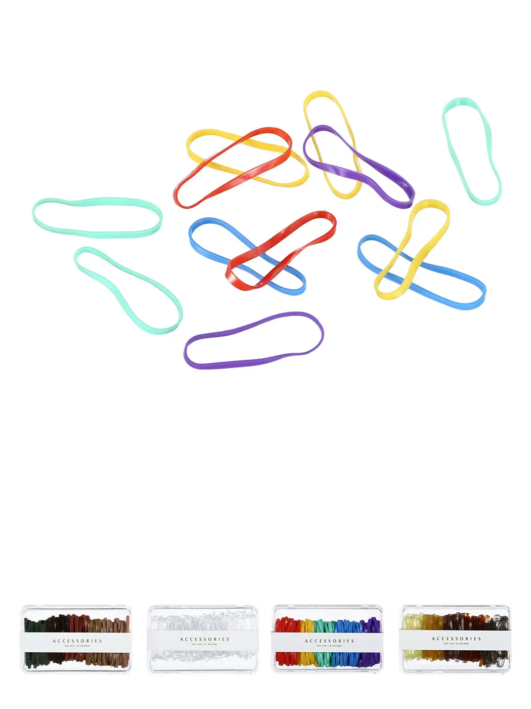 Disposable Rubber Band In Large Loop 100 Pcs 1