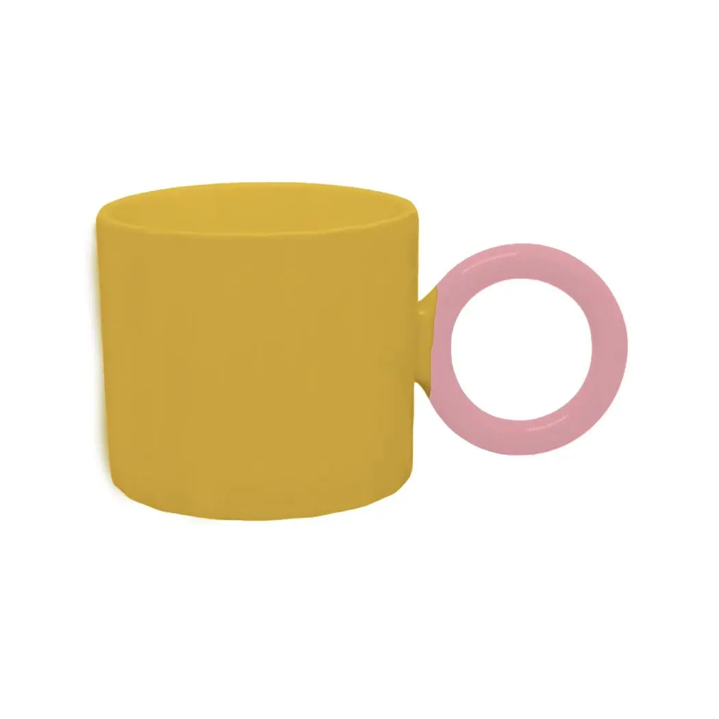 Minimalist Ceramic Mug 230Ml(Yellow) 1