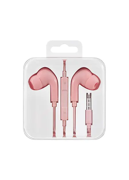 In-Ear Earphones With 3.5Mm Plug Model: Hf248 (Pink) 1