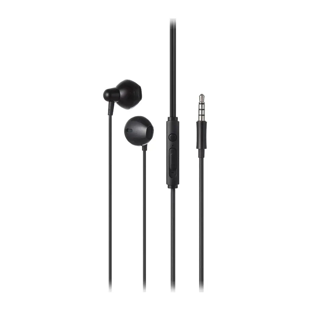 3.5Mm Metal Half-In-Ear Earphones (Black) 1