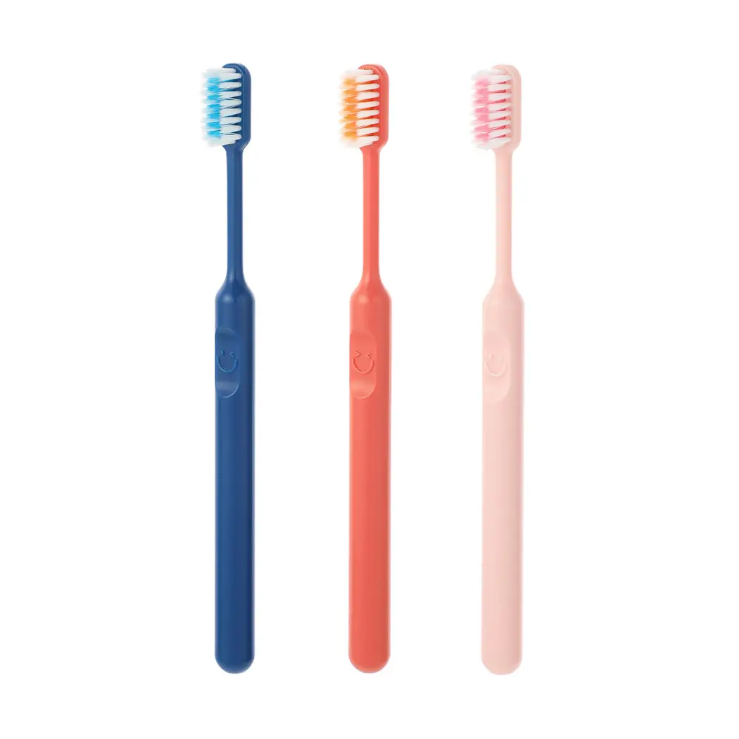 Smiley Face Series Soft Bristle Gum Care Toothbrush (3 Pack) 1