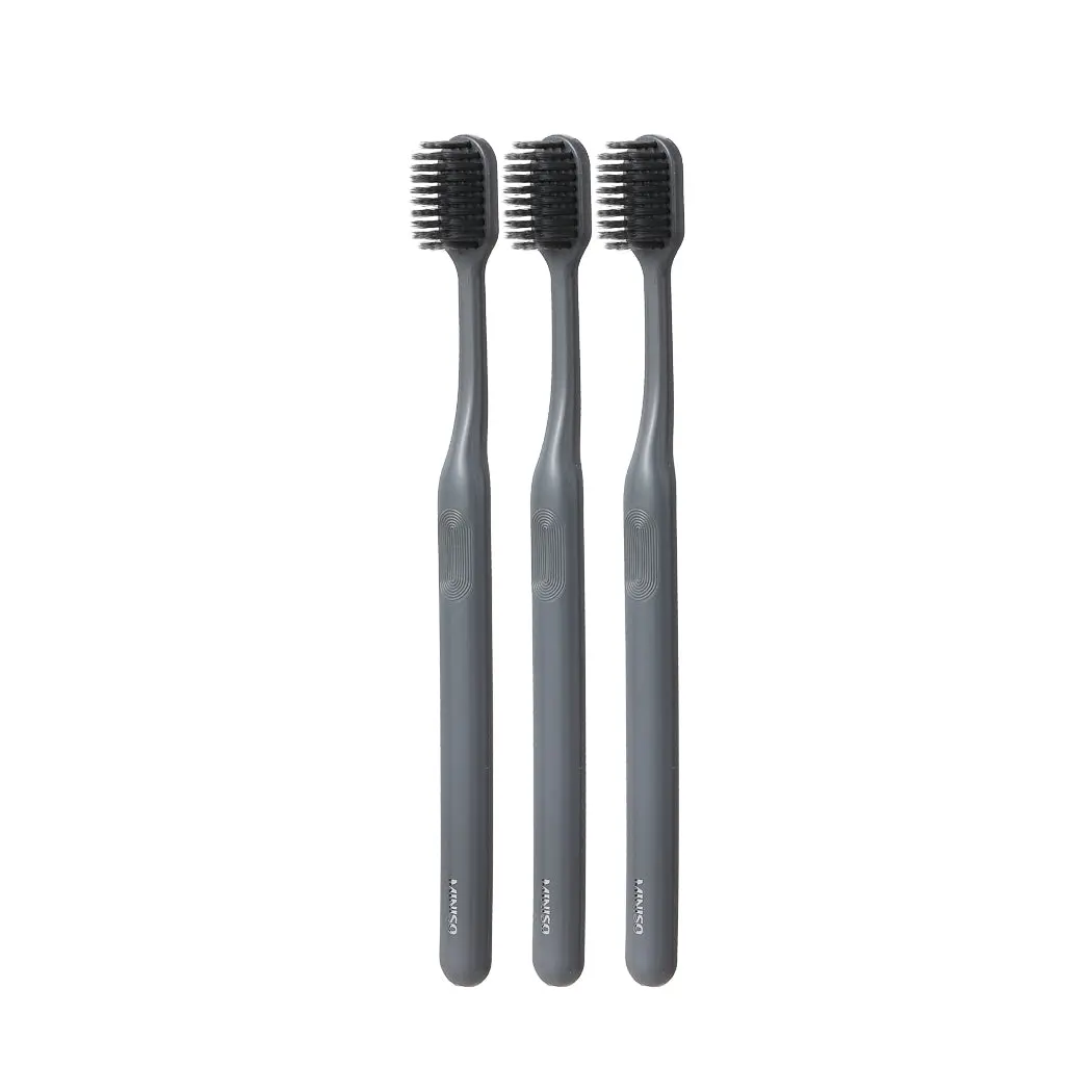 Toothbrushes With Binchotan Soft Bristles & Broad Head (3 Pcs) 1
