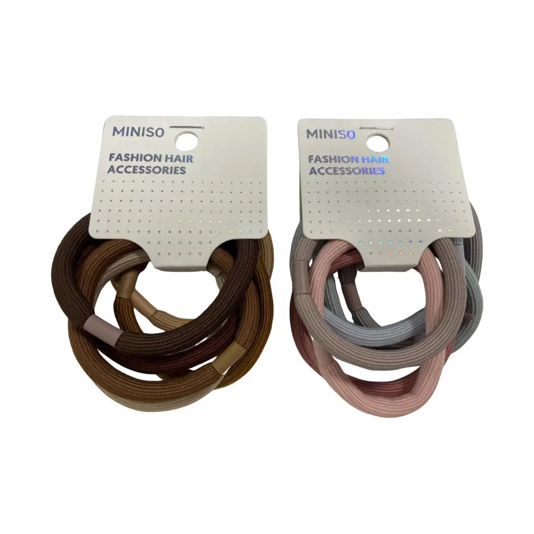 Colored Rubber Band With Thickened Flat Stripe 6Pcs 1