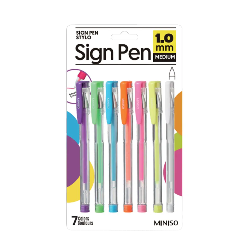 Colored Sign Pens 7 Pcs 1
