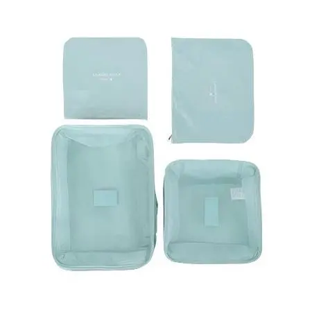Foldable Travel Organizer Bag 4 Pack (Green) 1