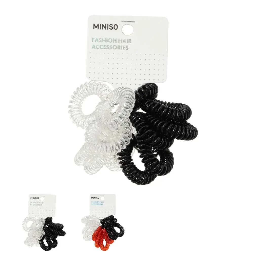 Minimalist Spiral Hair Ties (12 Pcs) 1