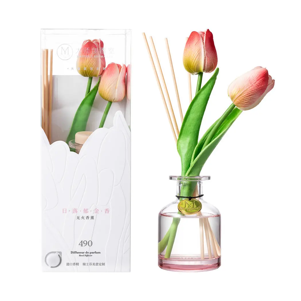 Miniso Master Floral Series Reed Diffuser (Sunset Tulip, 120Ml) 1