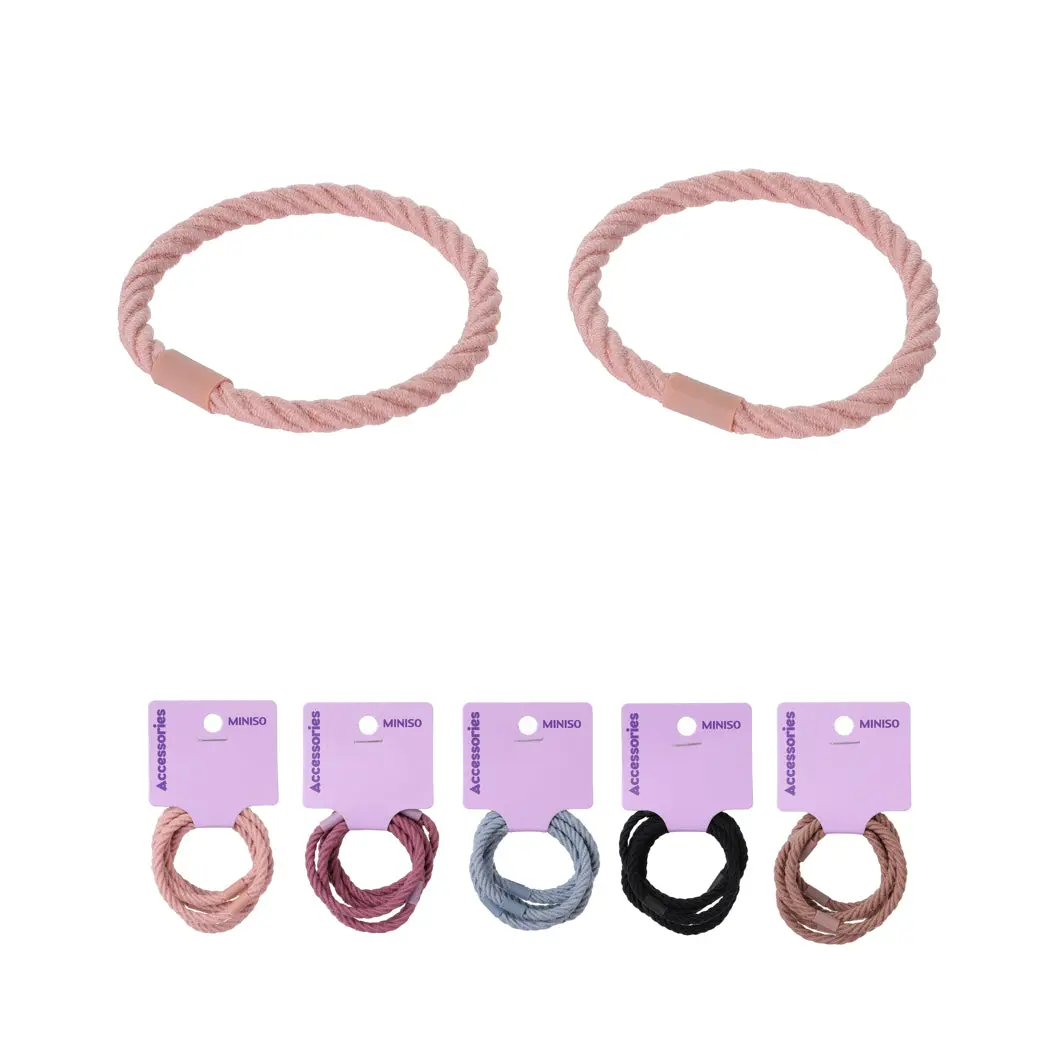 Spiral Rubber Hair Ties (6 Pcs) 1