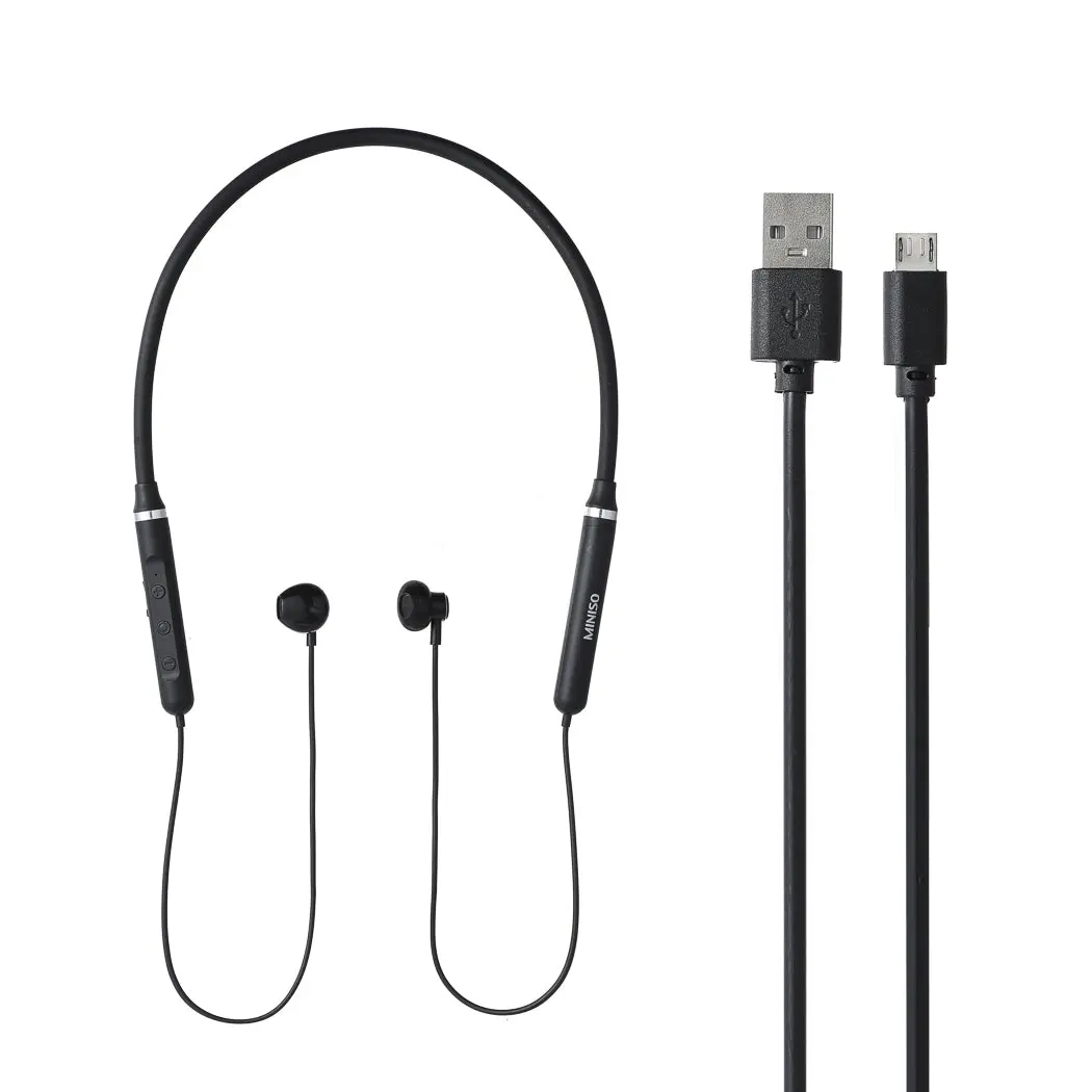 Fashion Neck-Hanging Wireless Earphones With Stereo Sound  Model: R06(Black) 1