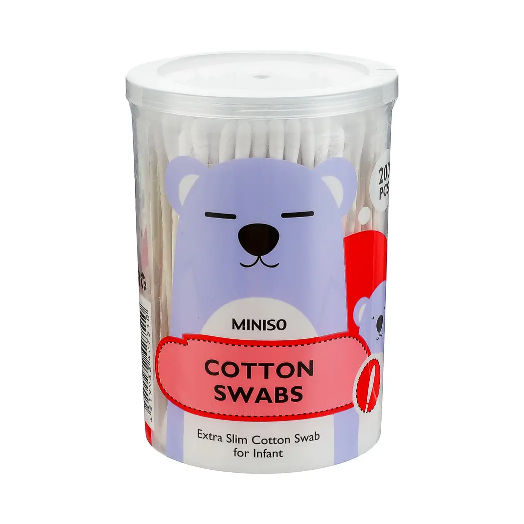 Extra Slim Cotton Swab For Infant (200 Pcs) 1