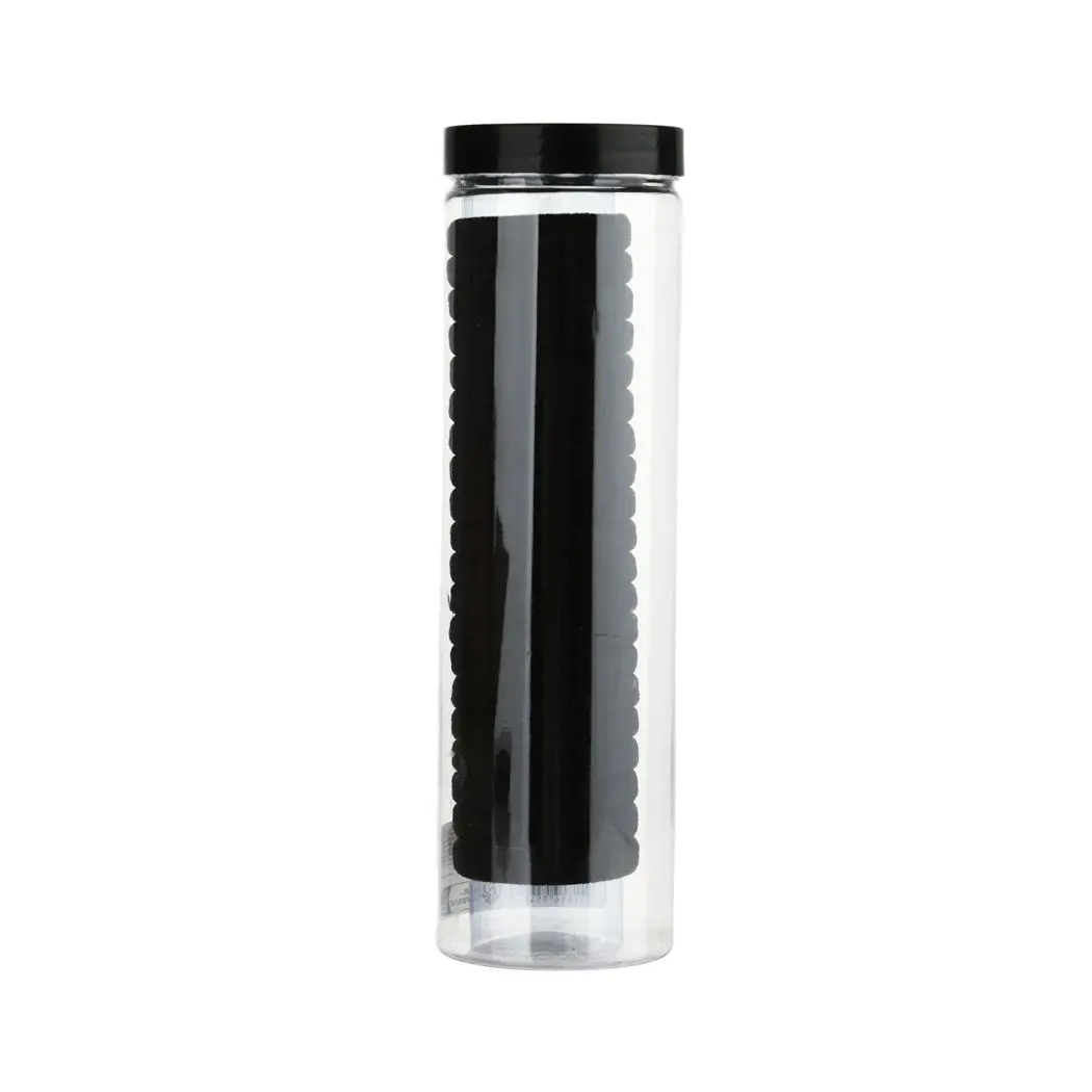Black Barrel Hair Ties (20 Pcs) 1