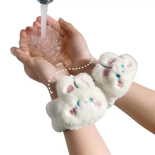 Cartoon Absorbent Wrist Strap(Bunny) 1