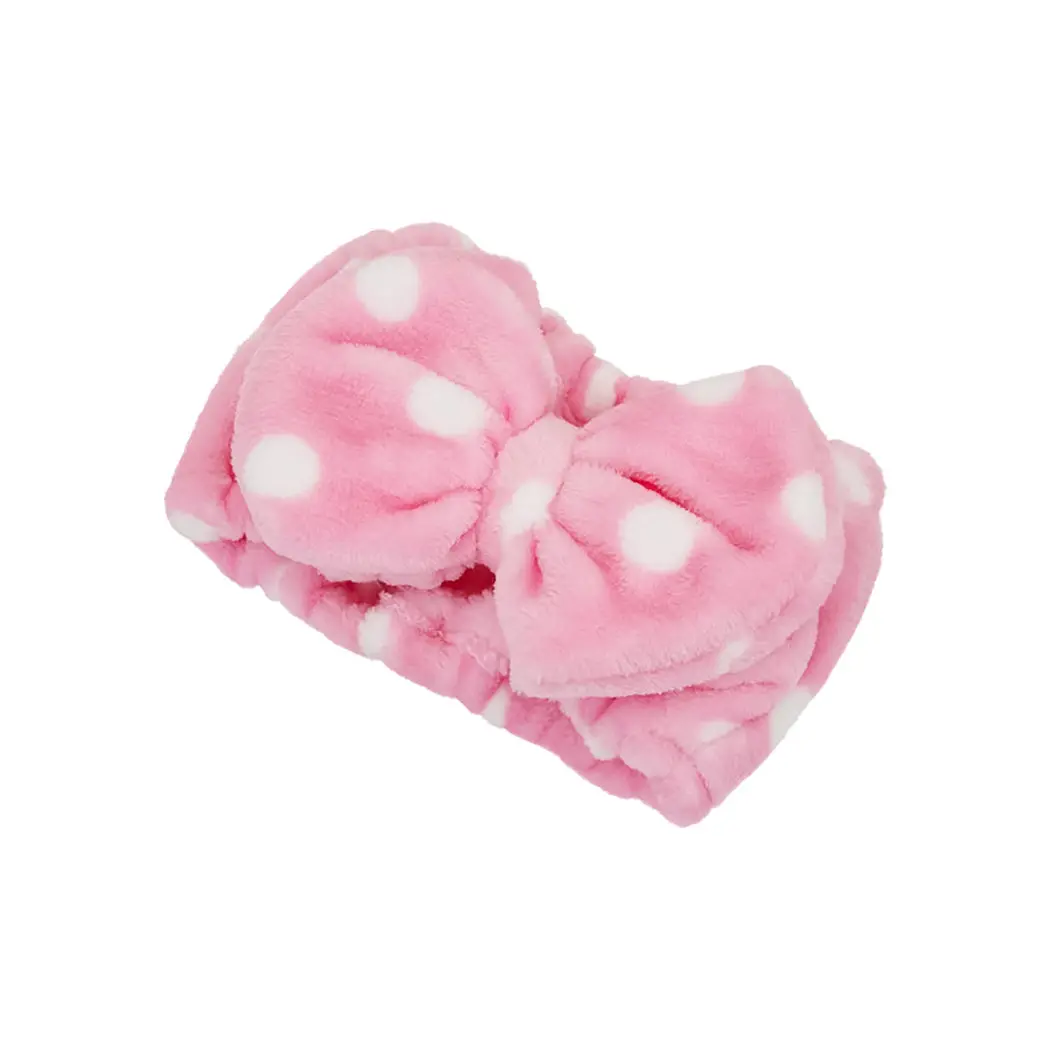 Flannel Bowknot Headband(Polka Dot) 1